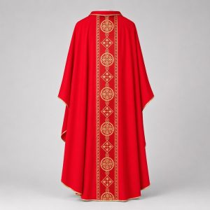áo lễ màu đỏ mã số 05 mặt sau