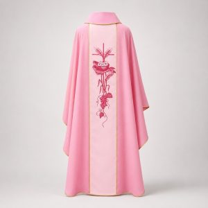 áo lễ màu hồng mã số 03 mặt sau