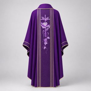 áo lễ màu tím mã số 13 mặt sau