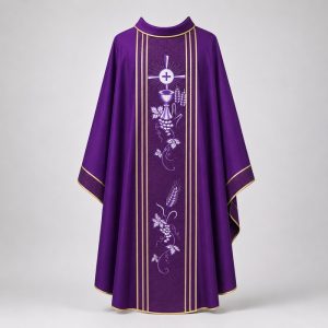 áo lễ màu tím mã số 13 mặt trước