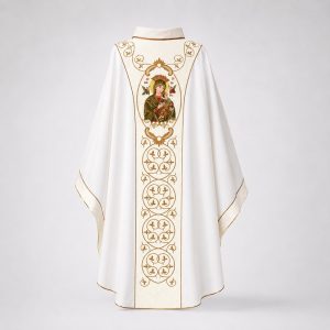áo lễ màu trắng mã số 05 mặt trước