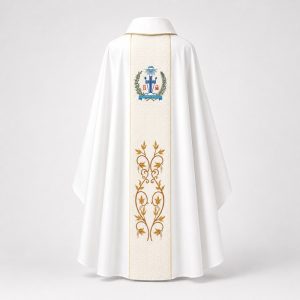 áo lễ màu trắng mã số 09 mặt sau