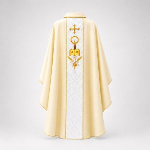 áo lễ màu vàng mã số 01 mặt trước