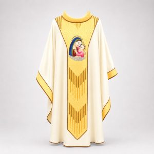 áo lễ màu vàng mã số 04 mặt sau