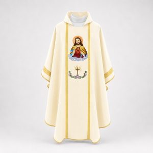 áo lễ màu vàng mã số 07 mặt trước