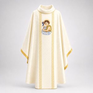 áo lễ màu vàng mã số 09 mặt trước